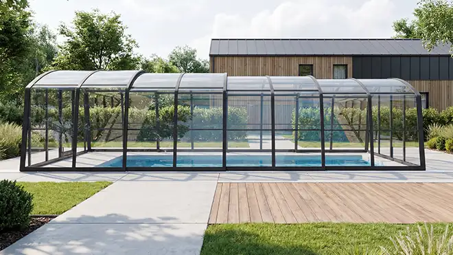 Aluna High Line – Hohe Poolüberdachung