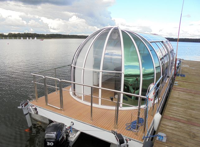 Hohe Schwimmbadüberdachung Aluna® Orion Hohe Schwimmbadüberdachung Aluna® Orion
