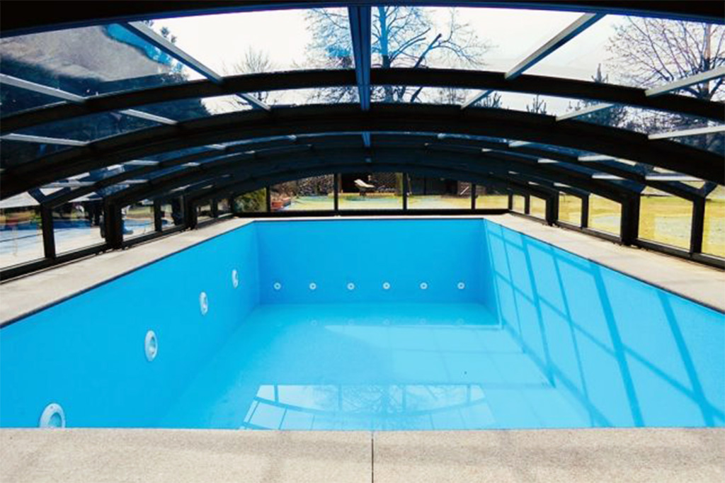 Schwimmbadüberdachung Aluna® Eco Schwimmbadüberdachung Aluna® Eco