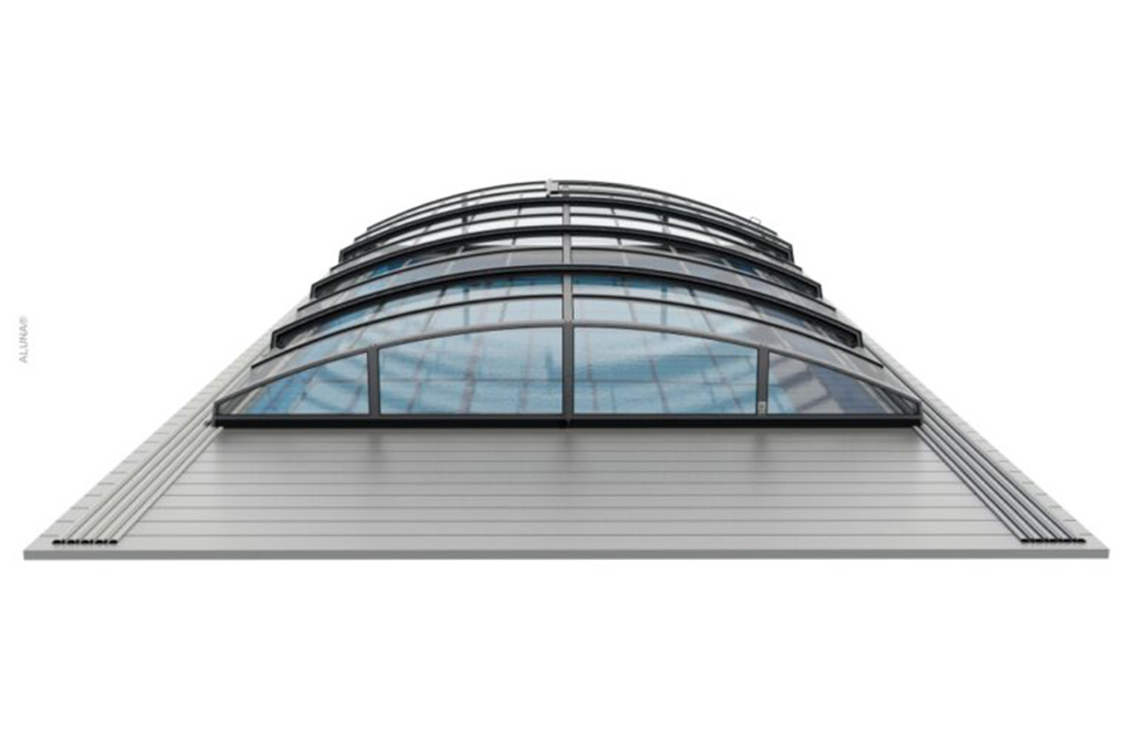 Flaches Pooldach Aluna® Variant Light Flaches Pooldach Aluna® Variant Light