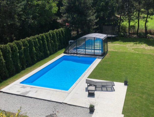 Schwimmbadüberdachung Aluna® Delta II Schwimmbadüberdachung Aluna® Delta II