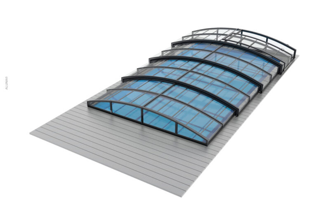 Schienenlose Poolüberdachung Aluna® Eco Schienenlose Poolüberdachung Aluna® Eco