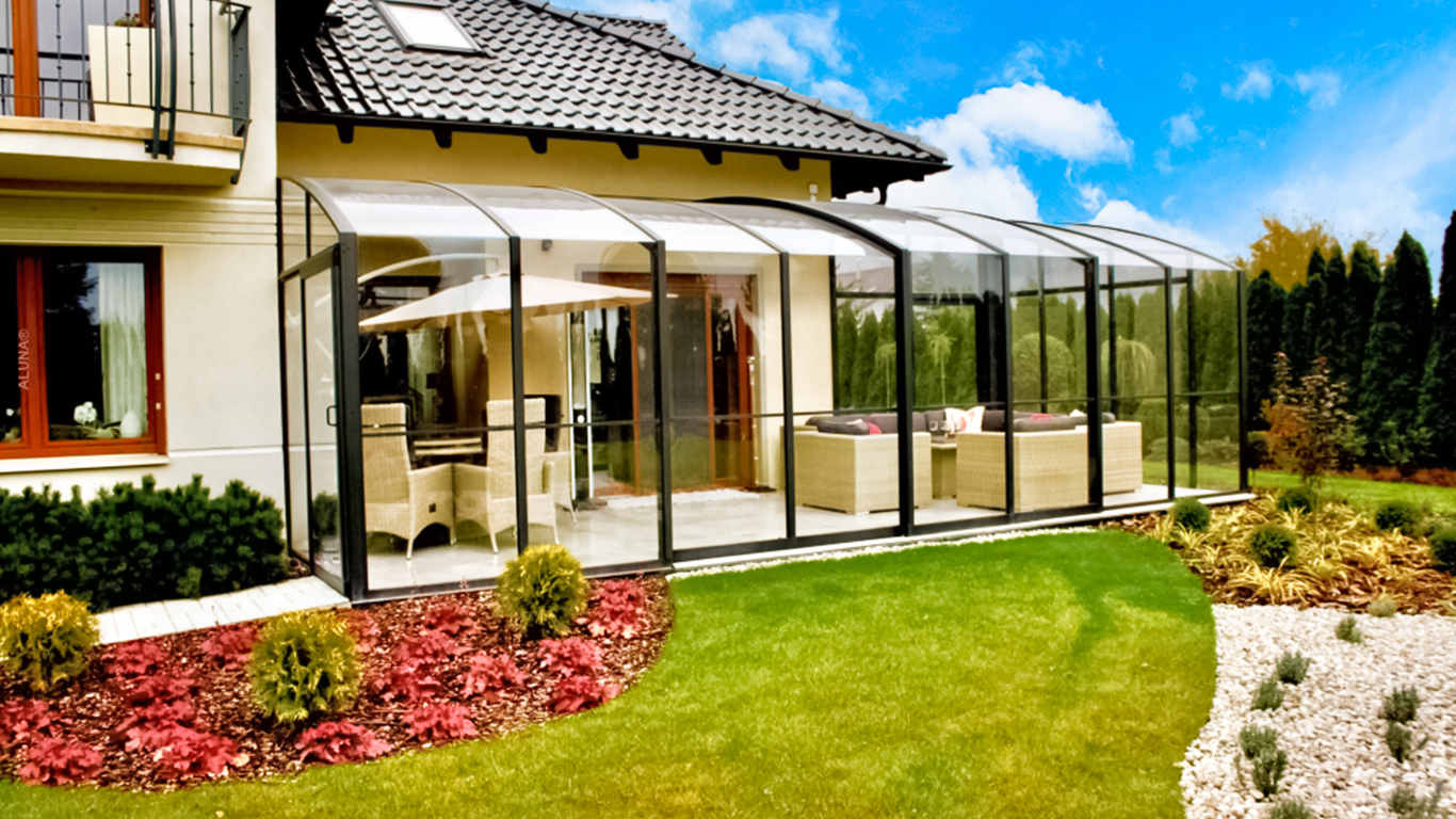 Terrassenüberdachung Aluna® Aluwall III