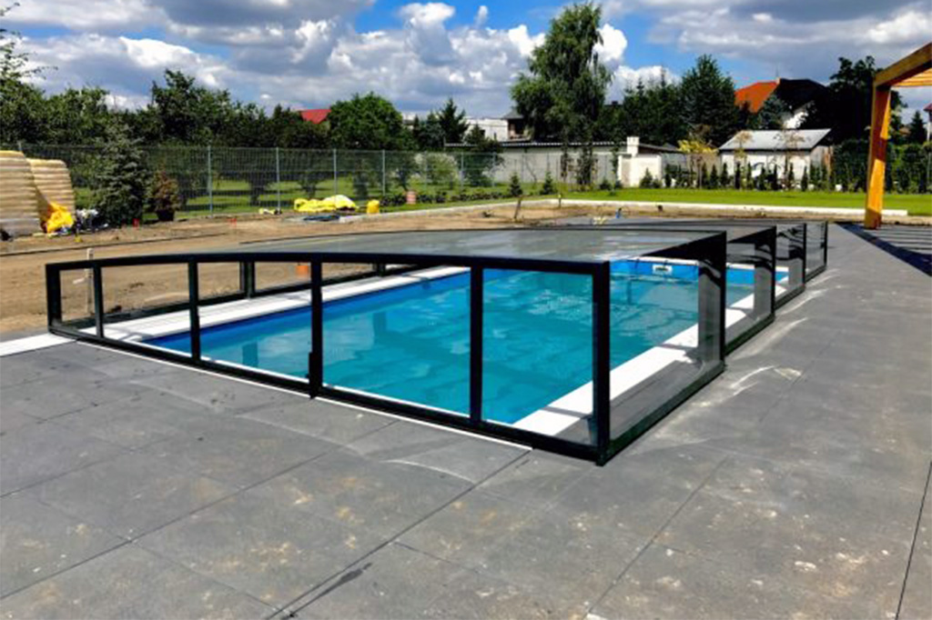 Schwimmbadüberdachung Aluna® Neo Light R1 Schwimmbadüberdachung Aluna® Neo Light R1