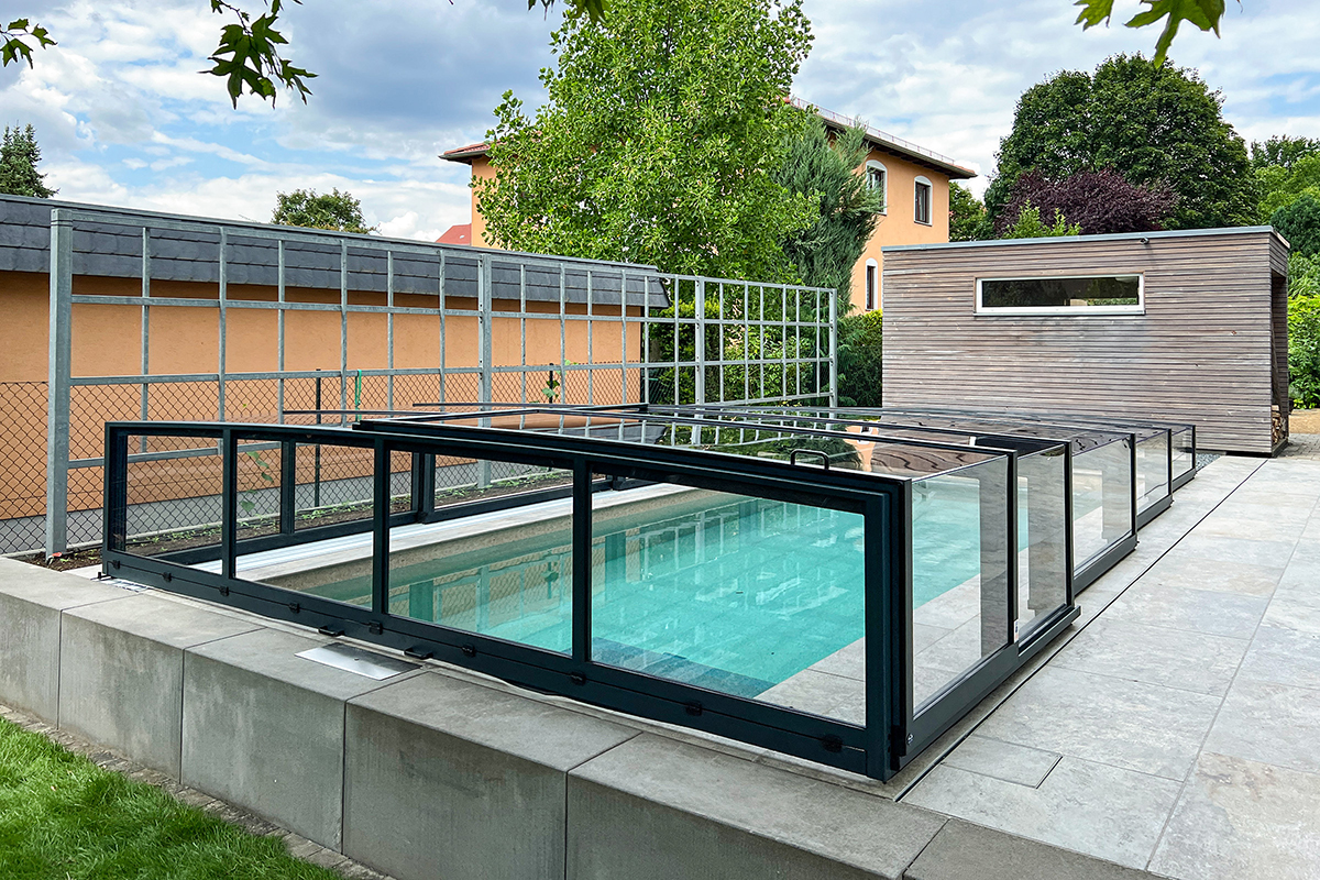 Poolüberdachung Aluna® Exclusive Line R1