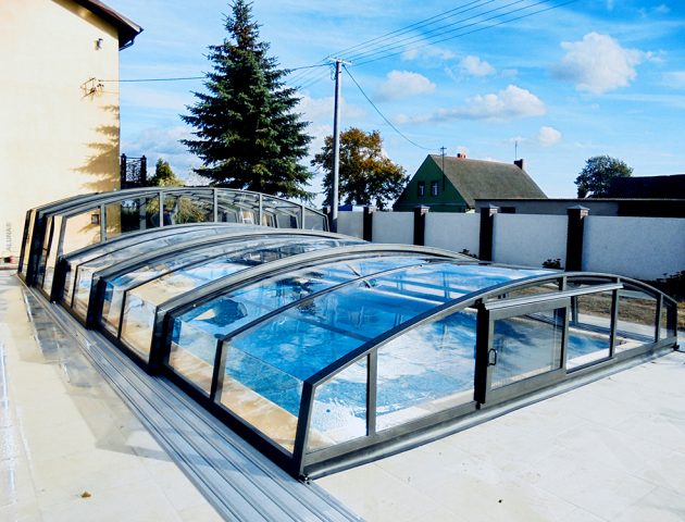 Schwimmbadüberdachung Aluna® Duo III Schwimmbadüberdachung Aluna® Duo III